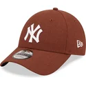 mutsid-kumer-pruun-reguleeritav-9forty-linen-new-york-yankees-mlb-new-era