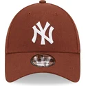 mutsid-kumer-pruun-reguleeritav-9forty-linen-new-york-yankees-mlb-new-era