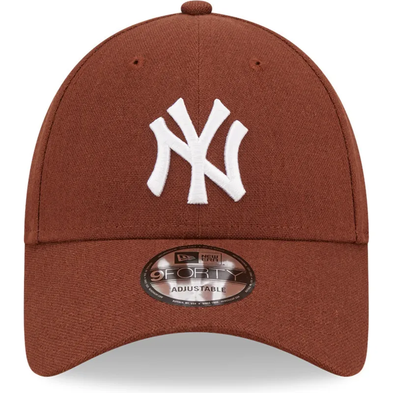 mutsid-kumer-pruun-reguleeritav-9forty-linen-new-york-yankees-mlb-new-era