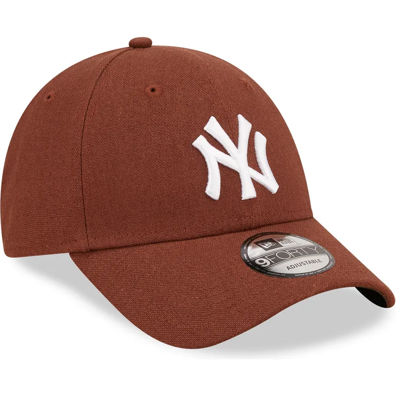 mutsid-kumer-pruun-reguleeritav-9forty-linen-new-york-yankees-mlb-new-era