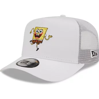 New Era A Frame SpongeBob SquarePants White Trucker Hat