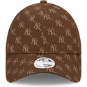 mutsid-kumer-pruun-reguleeritav-9forty-monogram-new-york-yankees-mlb-new-era