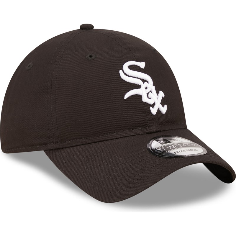 new-era-curved-brim-9twenty-league-essential-chicago-white-sox-mlb-black-adjustable-cap