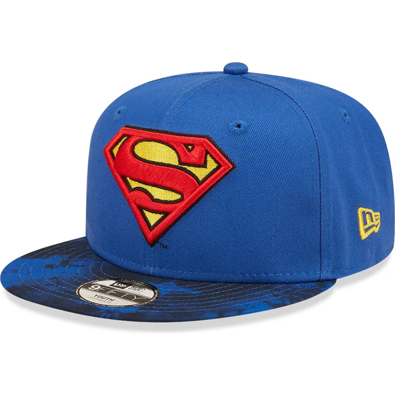 mutsid-lame-sinine-snapback-lastele-9fifty-superman-dc-comics-new-era