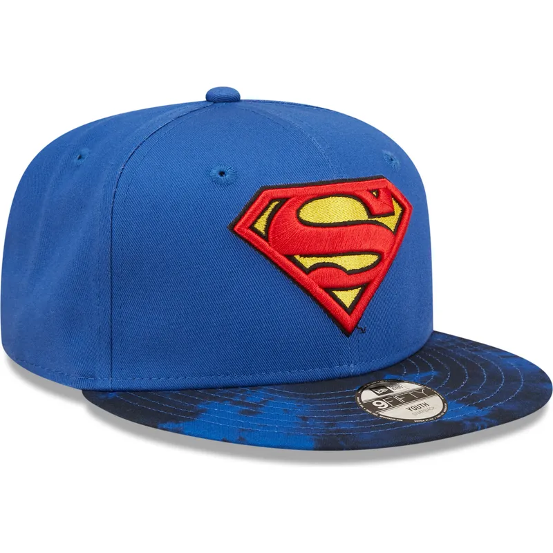 mutsid-lame-sinine-snapback-lastele-9fifty-superman-dc-comics-new-era