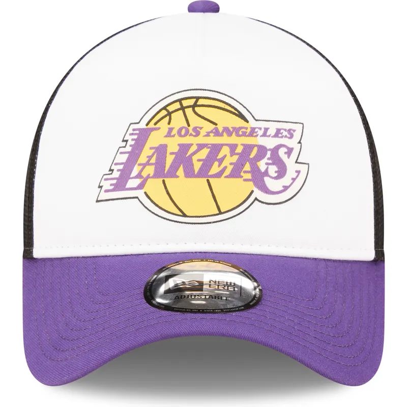 mutsid-kumer-violetne-snapback-a-frame-frame-team-colour-los-angeles-lakers-nba-new-era