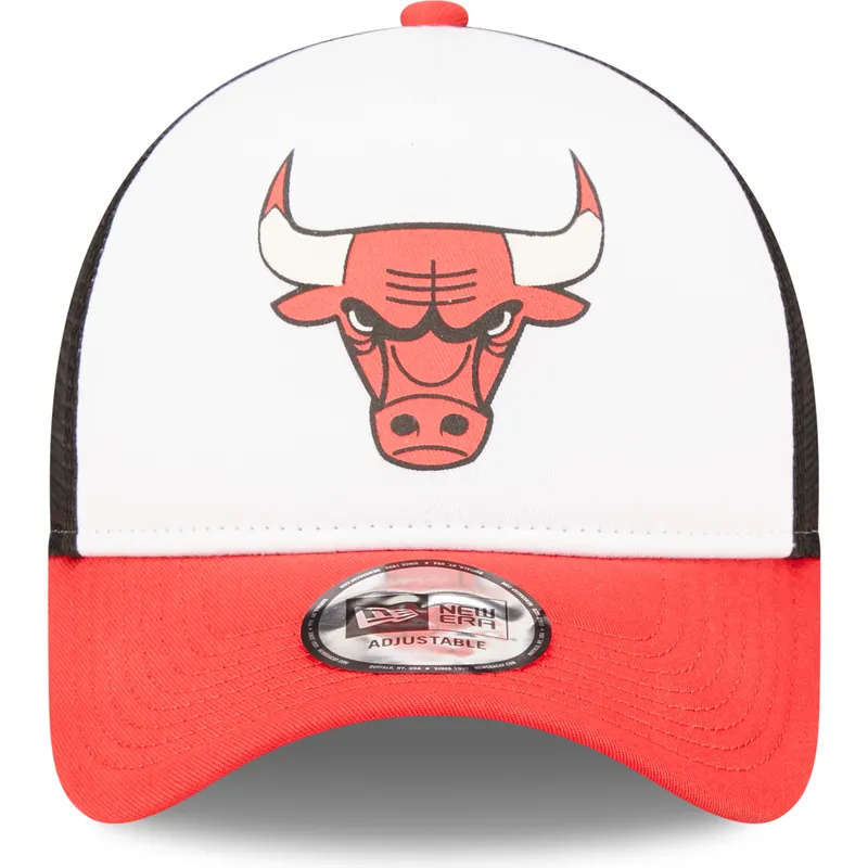 mutsid-kumer-punane-snapback-a-frame-team-colour-chicago-bulls-nba-new-era
