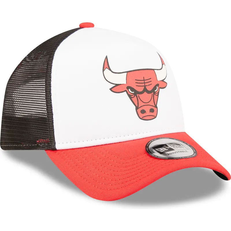 mutsid-kumer-punane-snapback-a-frame-team-colour-chicago-bulls-nba-new-era