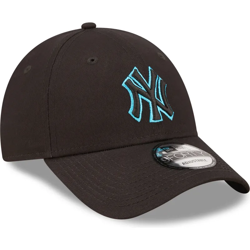 mutsid-kumer-must-reguleeritav-9forty-neon-outline-new-york-yankees-mlb-new-era