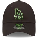 mutsid-kumer-must-reguleeritav-9forty-neon-outline-los-angeles-dodgers-mlb-new-era