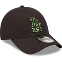 mutsid-kumer-must-reguleeritav-9forty-neon-outline-los-angeles-dodgers-mlb-new-era