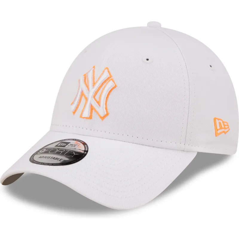 mutsid-kumer-valge-reguleeritav-9forty-neon-outline-new-york-yankees-mlb-new-era