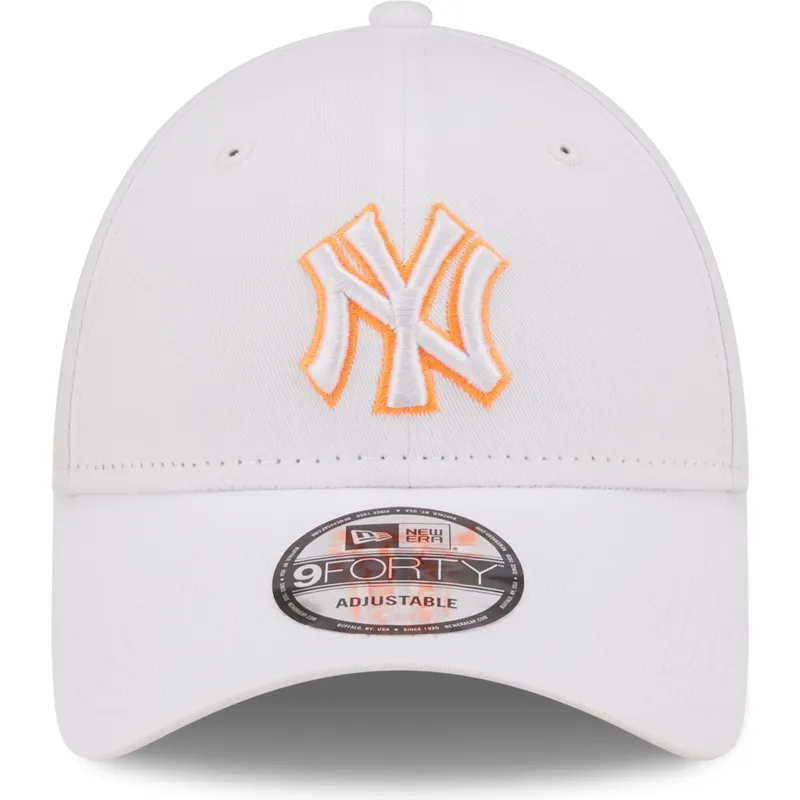 mutsid-kumer-valge-reguleeritav-9forty-neon-outline-new-york-yankees-mlb-new-era