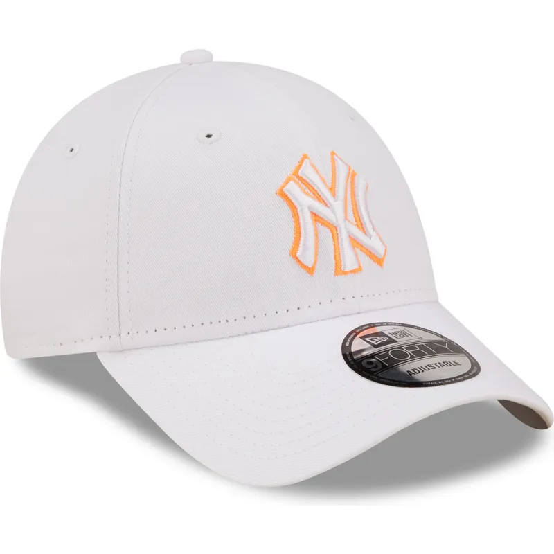 mutsid-kumer-valge-reguleeritav-9forty-neon-outline-new-york-yankees-mlb-new-era