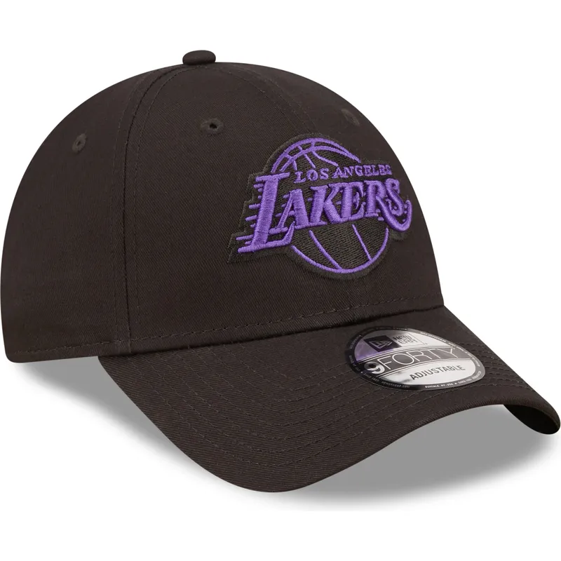 mutsid-kumer-must-reguleeritav-9forty-neon-outline-los-angeles-lakers-nba-new-era
