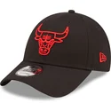 mutsid-kumer-must-reguleeritav-9forty-neon-outline-chicago-bulls-nba-new-era