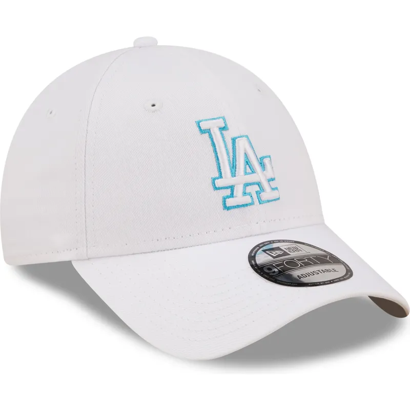 mutsid-kumer-valge-reguleeritav-9forty-neon-outline-los-angeles-dodgers-mlb-new-era