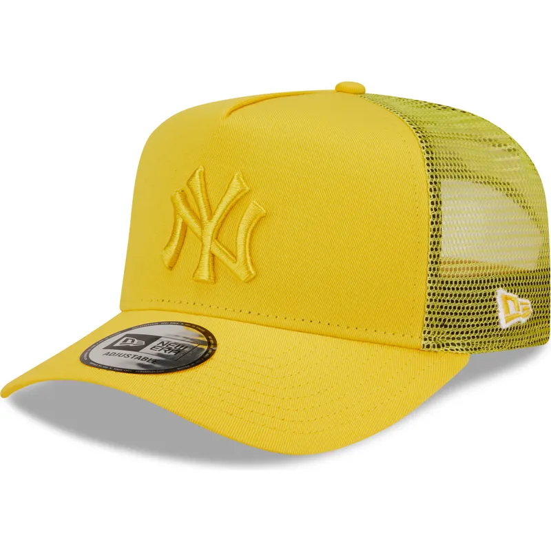 mutsid-kumer-kollane-snapback-a-frame-tonal-mesh-new-york-yankees-mlb-new-era