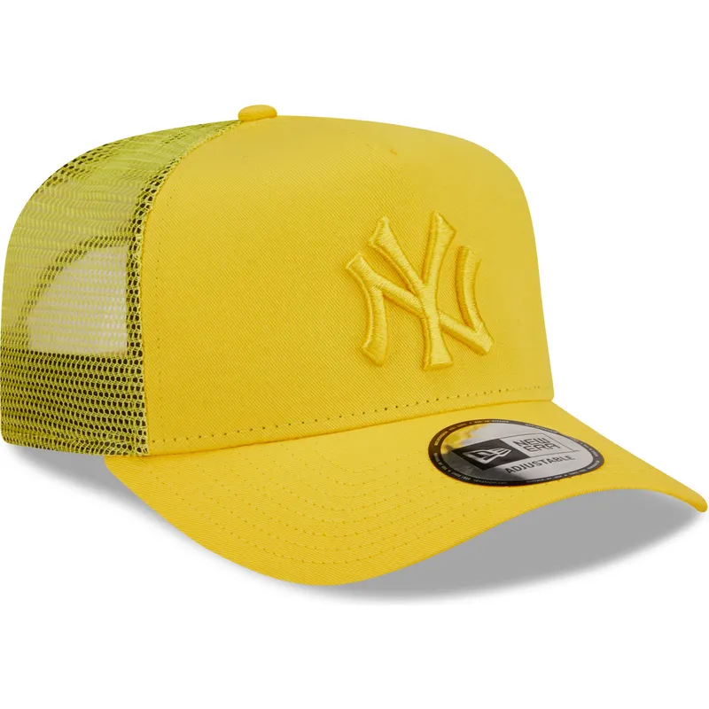 mutsid-kumer-kollane-snapback-a-frame-tonal-mesh-new-york-yankees-mlb-new-era