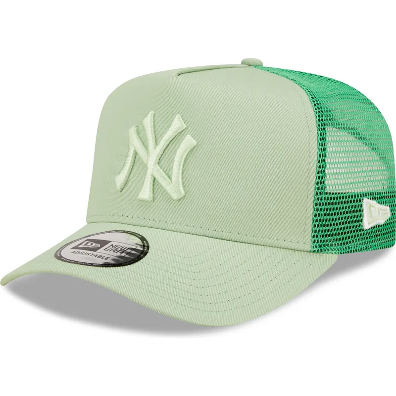 mutsid-kumer-roheline-snapback-a-frame-tonal-mesh-new-york-yankees-mlb-new-era