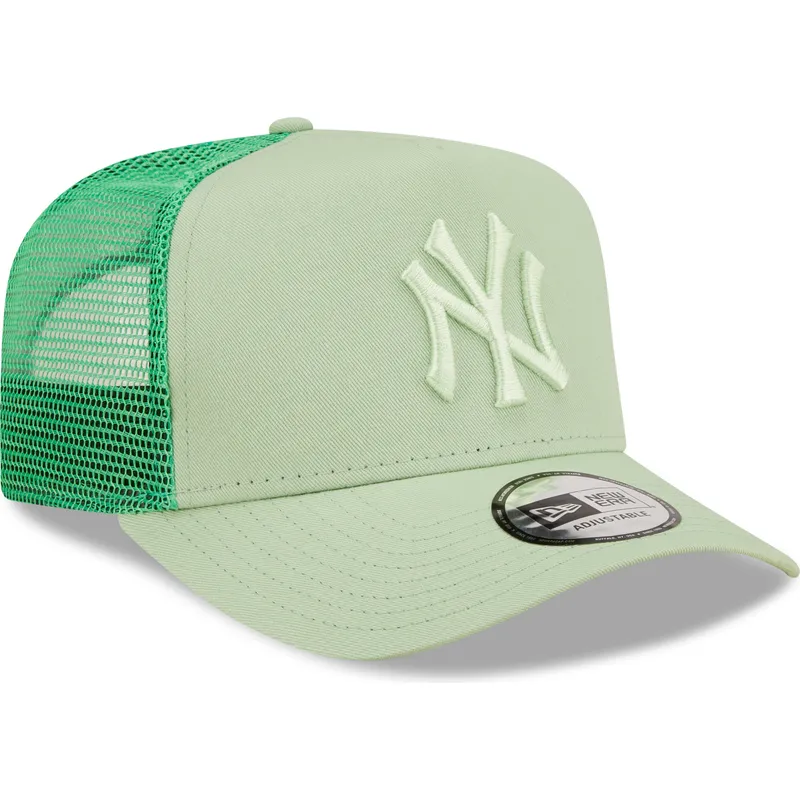 mutsid-kumer-roheline-snapback-a-frame-tonal-mesh-new-york-yankees-mlb-new-era