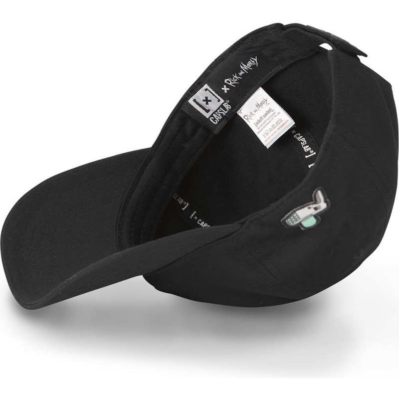 capslab-curved-brim-rick-sanchez-rick3-rick-and-morty-black-adjustable-cap