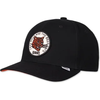 Djinns Curved Brim Lazy Tiger TrueFit Lazy Days Are The Best Days Black Adjustable Cap