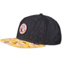 djinns-flat-brim-lucky-cat-linen-rev-black-and-yellow-snapback-cap
