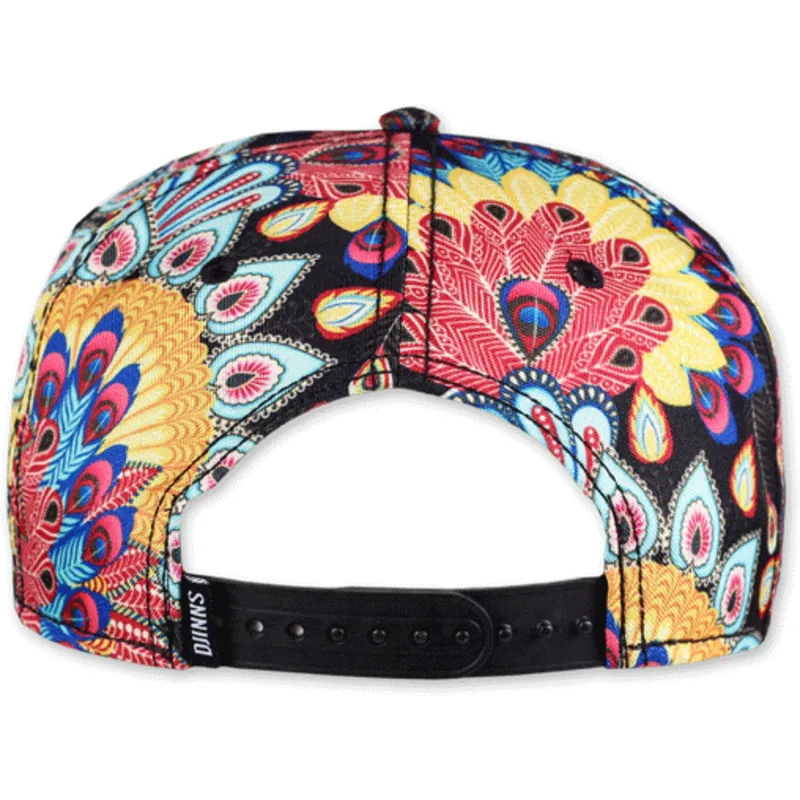 mutsid-lame-mitmevarviline-snapback-peacock-linen-djinns