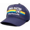 kimoa-curved-brim-racing-14-navy-blue-adjustable-cap