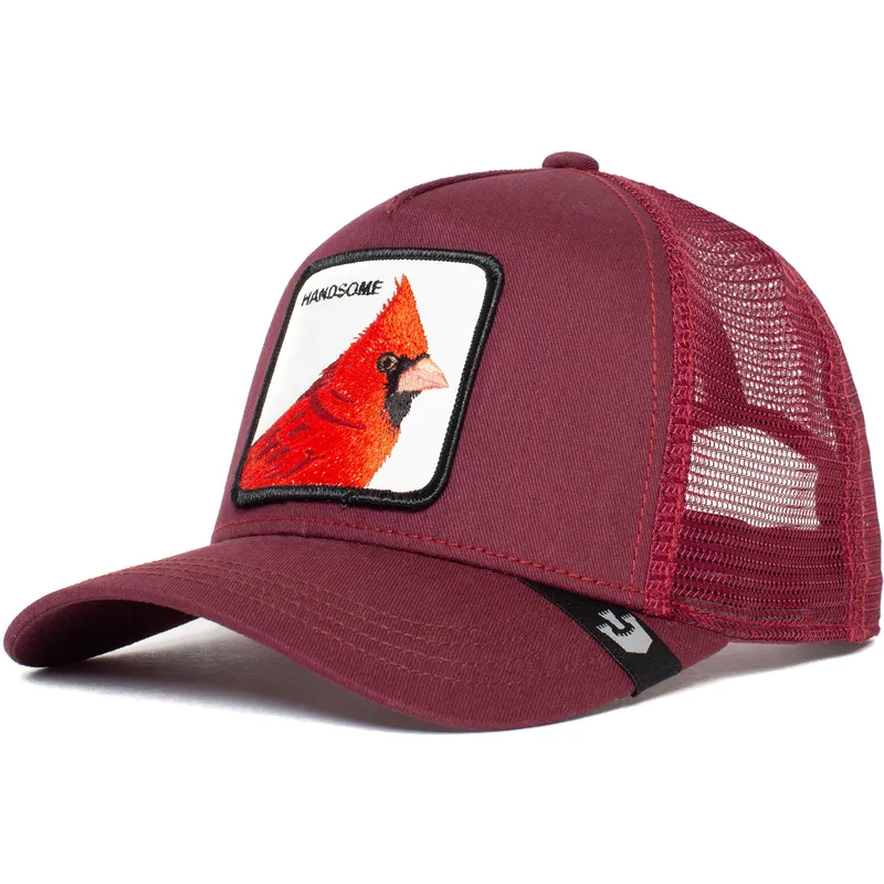 mutsid-kumer-punane-snapback-handsome-truckin-the-farm-goorin-bros