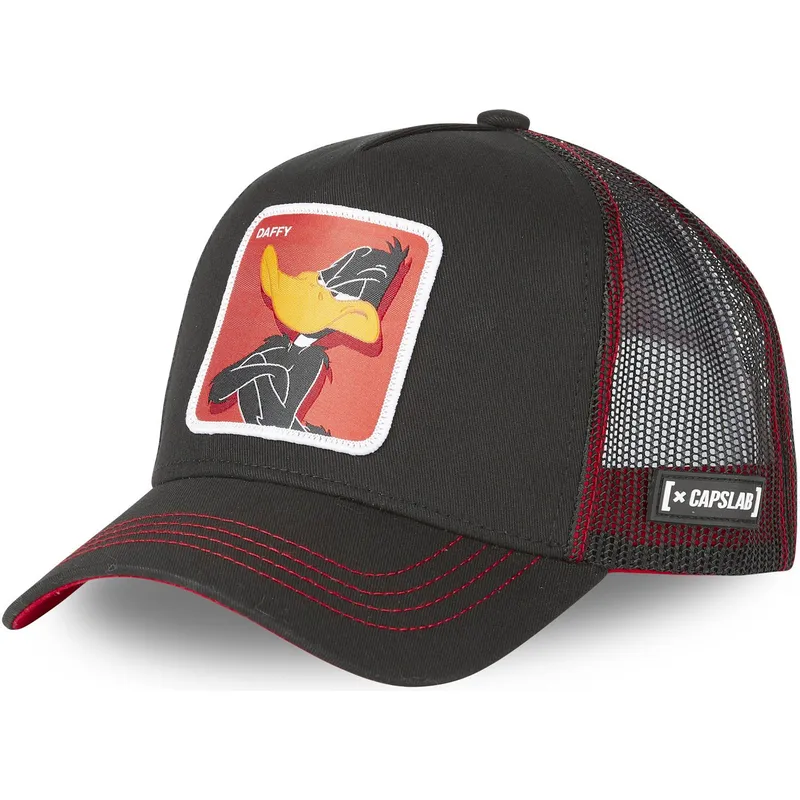 cap-kumer-black-snapback-daffy-duck-looney-tunes-capslab