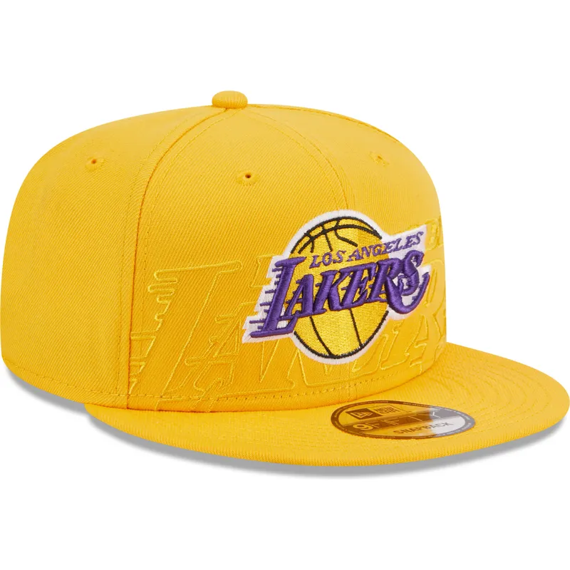 mutsid-lame-kollane-snapback-9fifty-draft-edition-2023-los-angeles-lakers-nba-new-era