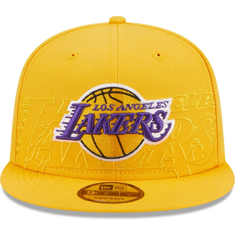 mutsid-lame-kollane-snapback-9fifty-draft-edition-2023-los-angeles-lakers-nba-new-era