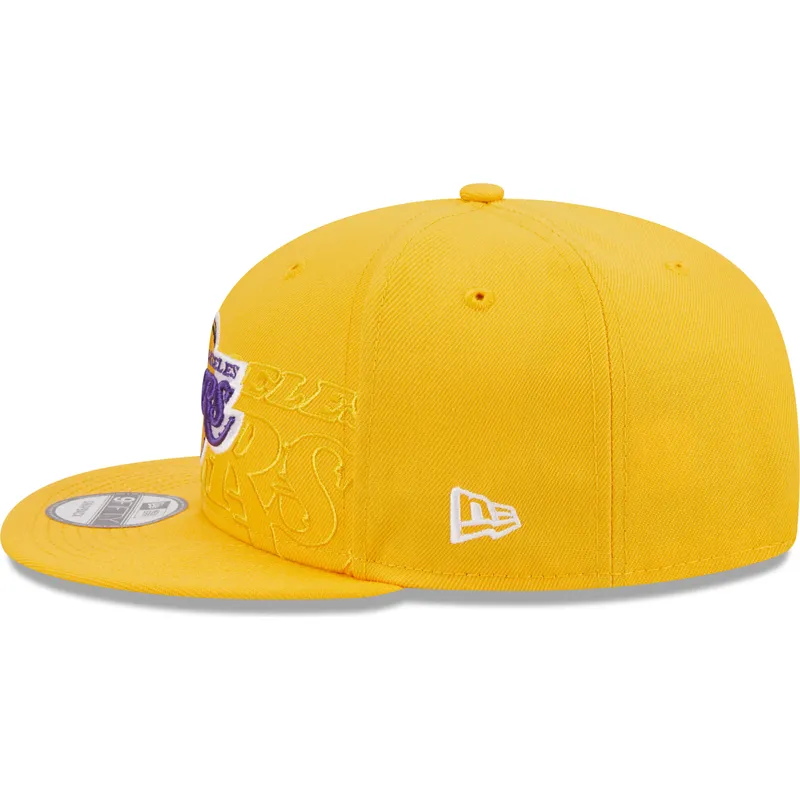 mutsid-lame-kollane-snapback-9fifty-draft-edition-2023-los-angeles-lakers-nba-new-era