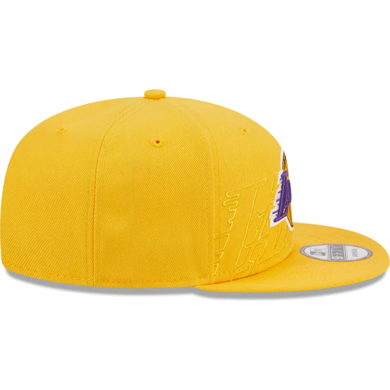 mutsid-lame-kollane-snapback-9fifty-draft-edition-2023-los-angeles-lakers-nba-new-era
