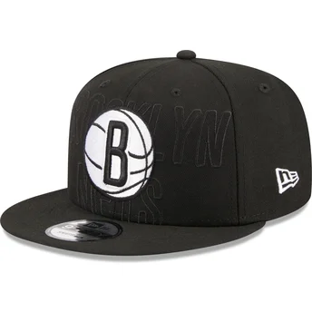 Cap lame black snapback 9FIFTY Draft Edition 2023 Brooklyn Nets NBA New Era