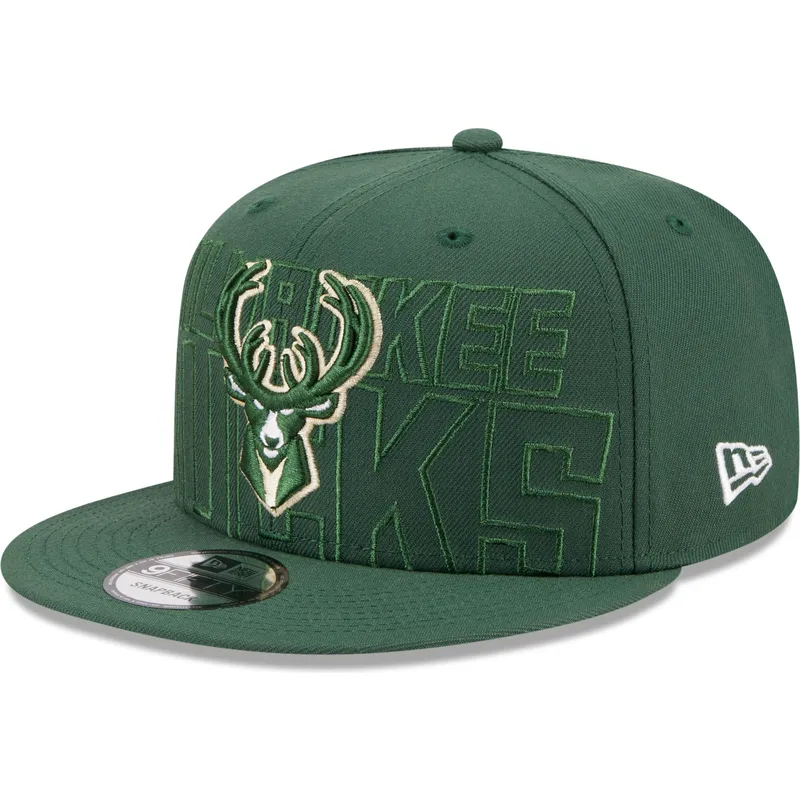 mutsid-lame-roheline-snapback-9fifty-draft-edition-2023-milwaukee-bucks-nba-new-era