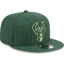 mutsid-lame-roheline-snapback-9fifty-draft-edition-2023-milwaukee-bucks-nba-new-era