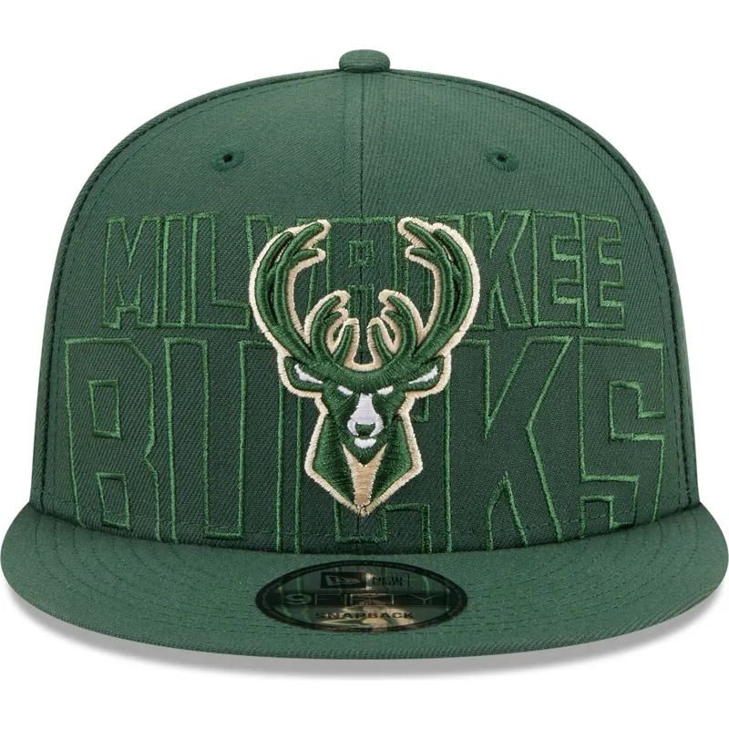 mutsid-lame-roheline-snapback-9fifty-draft-edition-2023-milwaukee-bucks-nba-new-era