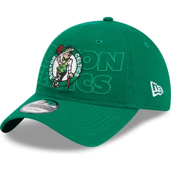 Mütsid kumer roheline reguleeritav rihm 9TWENTY Draft Edition 2023 Boston Celtics NBA New Era