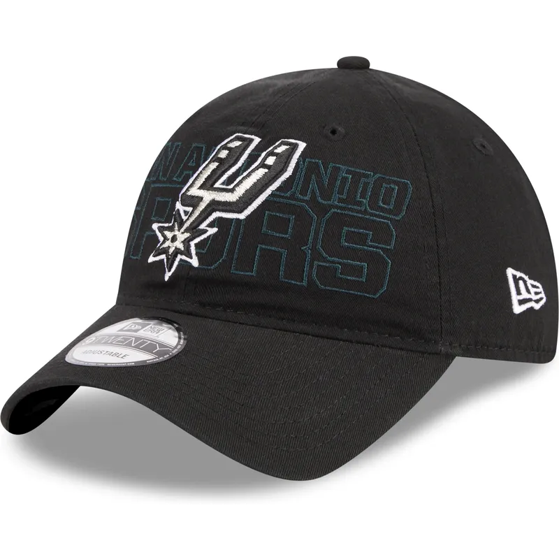 cap-kumer-black-adjustable-strap-9twenty-draft-edition-2023-san-antonio-spurs-nba-new-era