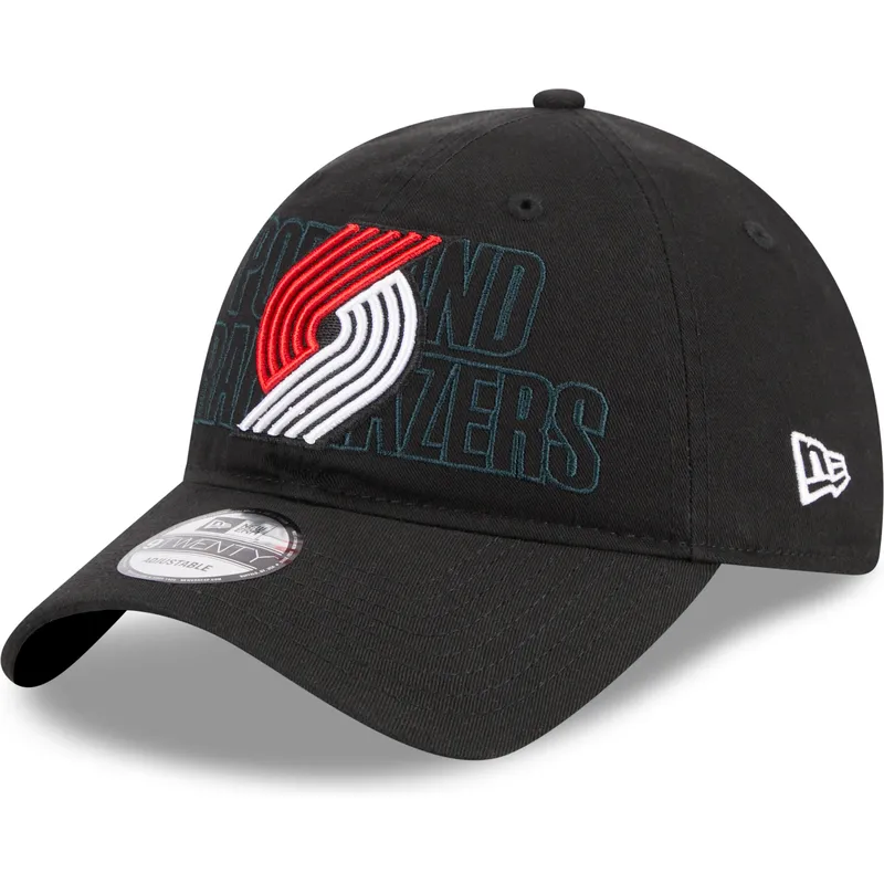 cap-kumer-black-adjustable-strap-9twenty-draft-edition-2023-portland-trail-blazers-nba-new-era