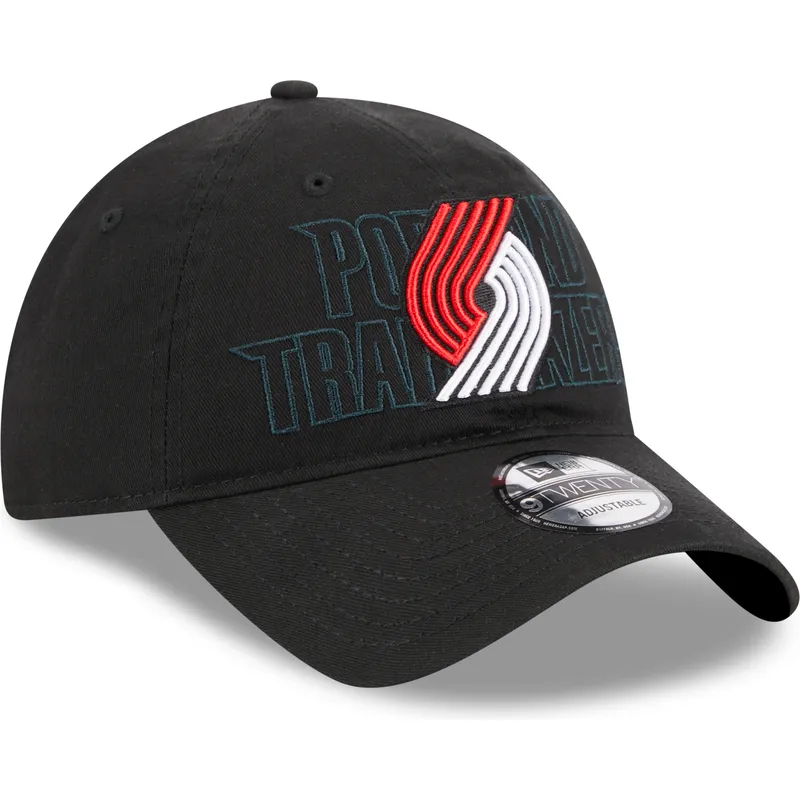 cap-kumer-black-adjustable-strap-9twenty-draft-edition-2023-portland-trail-blazers-nba-new-era