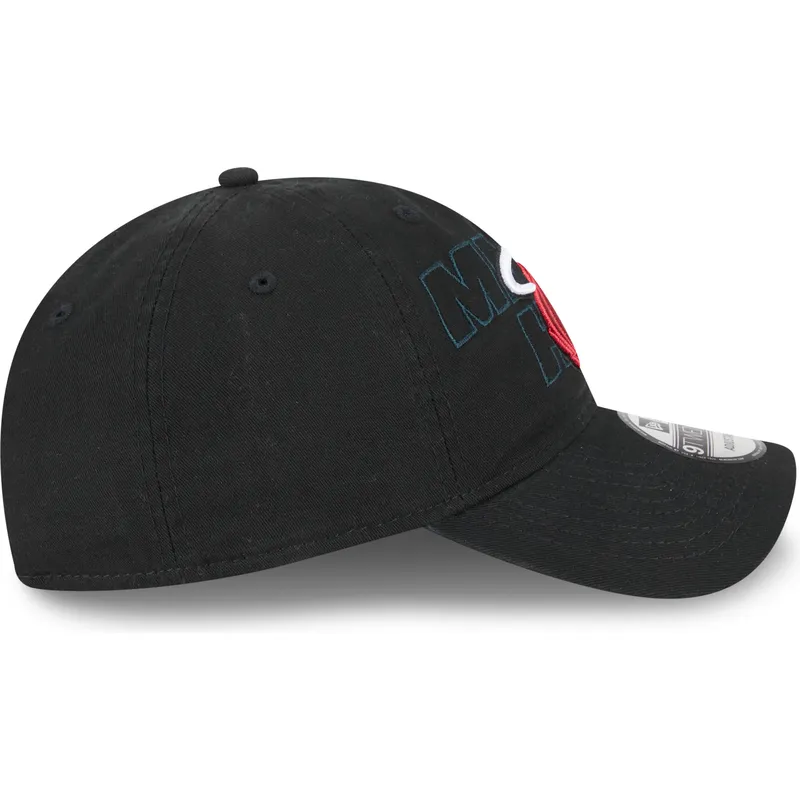 cap-kumer-black-adjustable-strap-9twenty-draft-edition-2023-miami-heat-nba-new-era