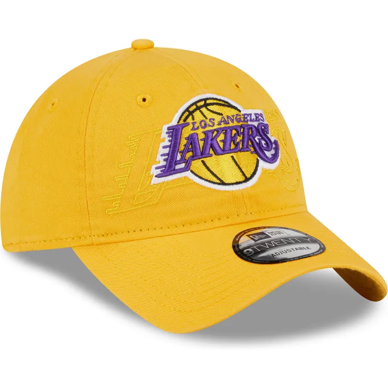mutsid-kumer-kollane-reguleeritav-9twenty-draft-edition-2023-los-angeles-lakers-nba-new-era
