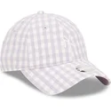 mutsid-kumer-violetne-reguleeritav-9twenty-gingham-new-york-yankees-mlb-new-era