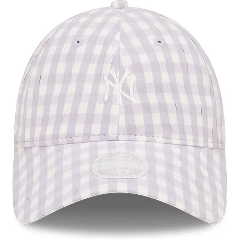 mutsid-kumer-violetne-reguleeritav-9twenty-gingham-new-york-yankees-mlb-new-era