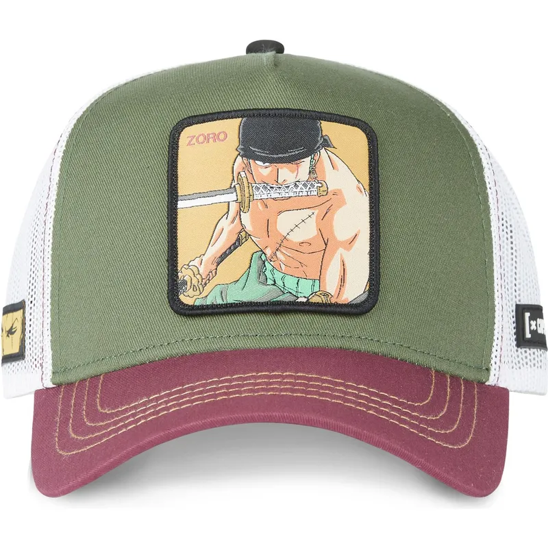 mutsid-kumer-roheline-snapback-zor4-roronoa-zoro-one-piece-capslab