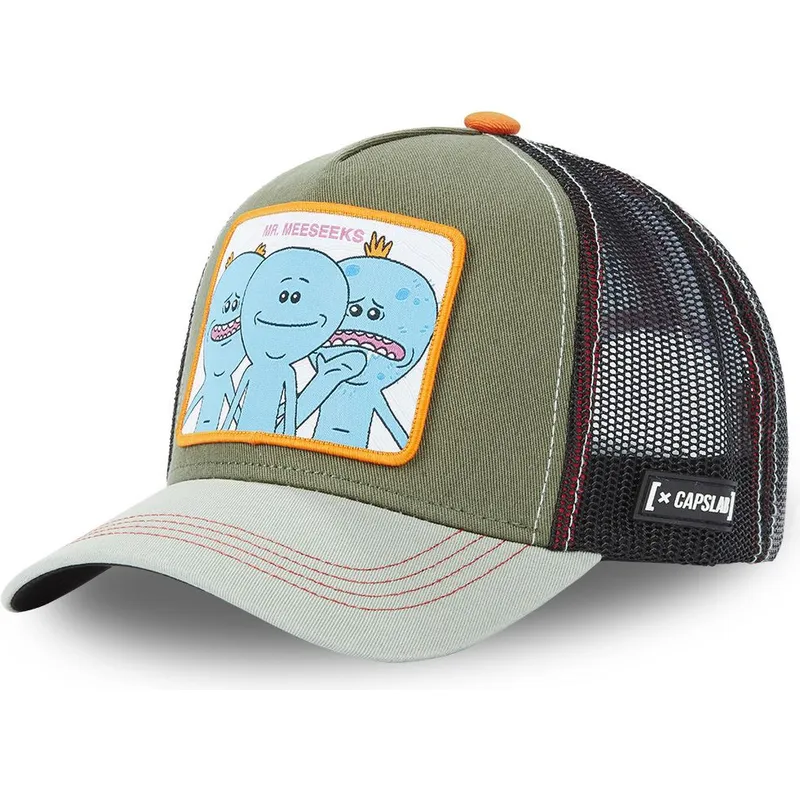 mutsid-kumer-roheline-snapback-mrm1-mr-meeseeks-rick-ja-morty-capslab